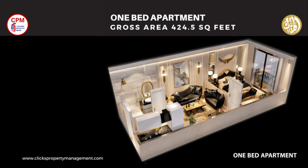 arabian 99 mall 1 bed apartment